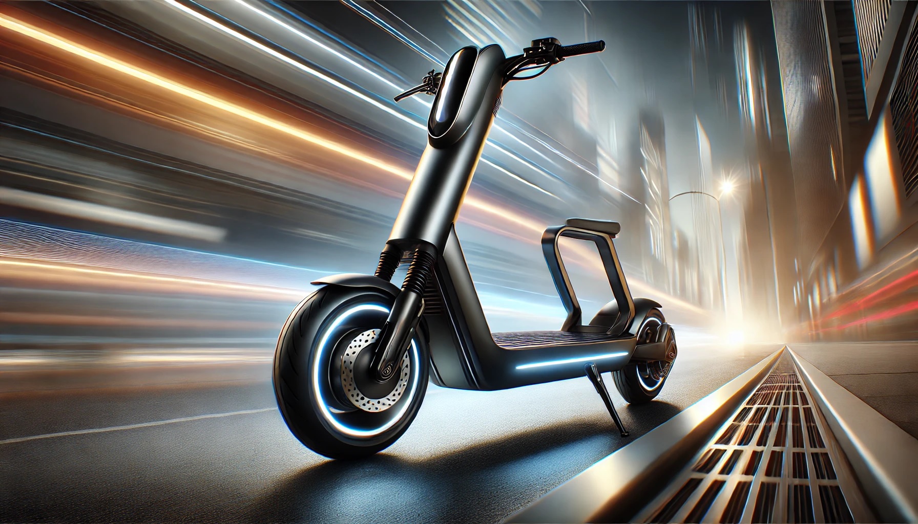 Панорама міста з електротранспортом